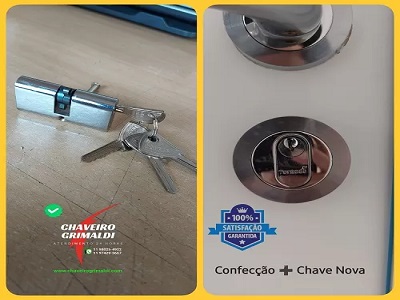 Instalação de uma nova fechadura de segurança